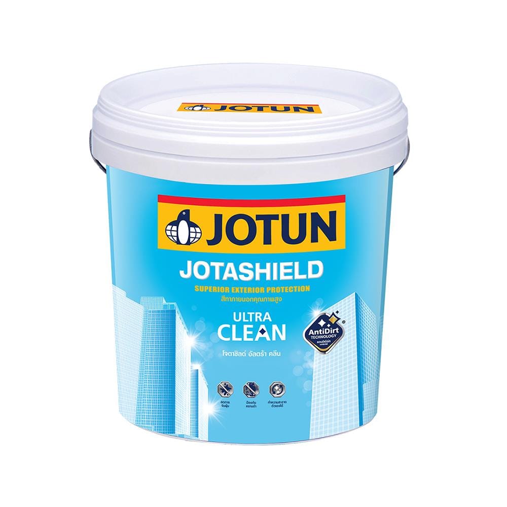 สีน้ำทาภายนอก JOTUN JOTASHIELD ULTRA CLEAN BASE A เนียน 9 ลิตร