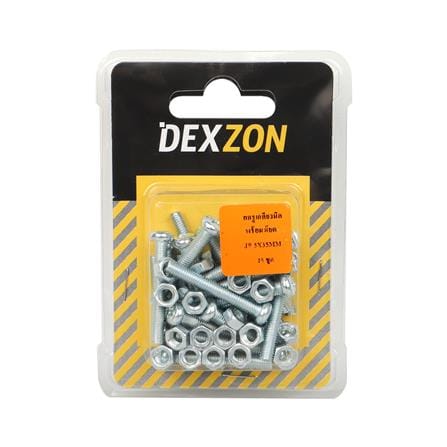 สกรูเกลียวมิลน็อต JP DEXZON 5X35 มม. 25 ตัว_1