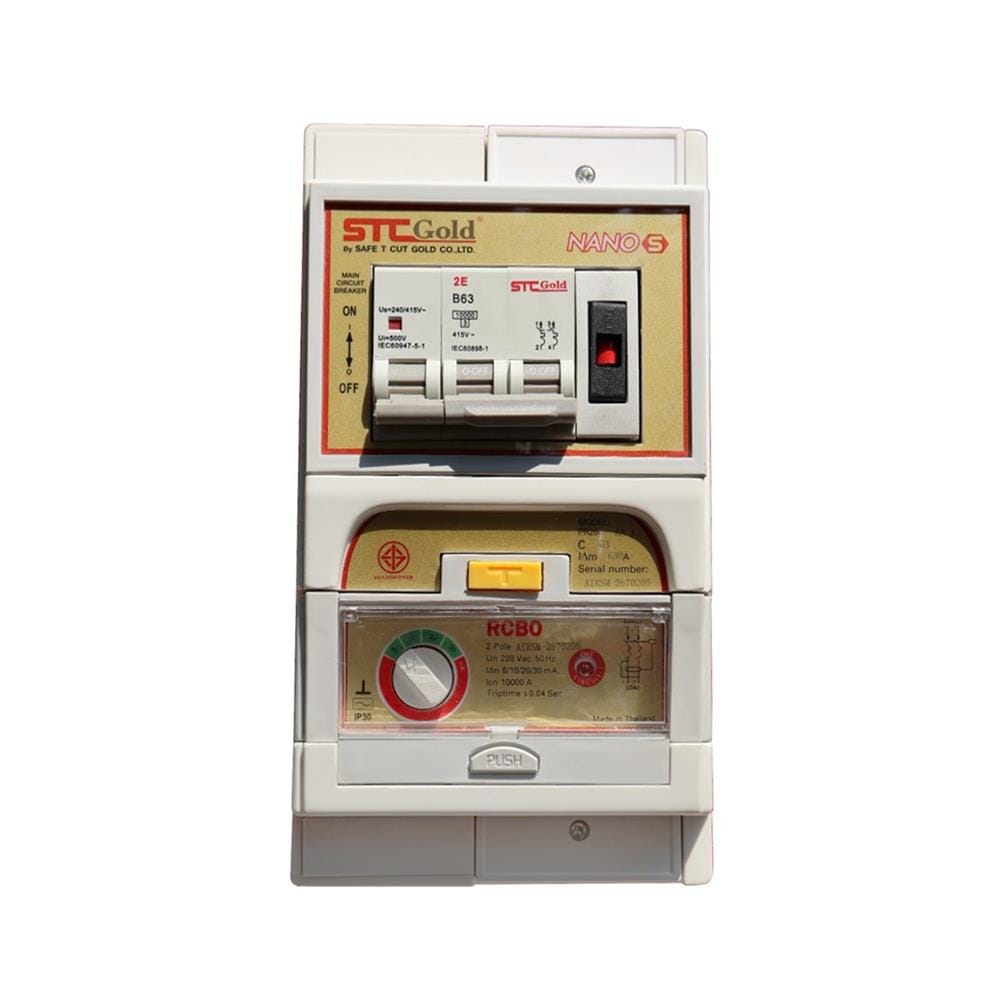 เครื่องตัดไฟ STC NANO S เมน 63 แอมป์+RCBO 63 แอมป์