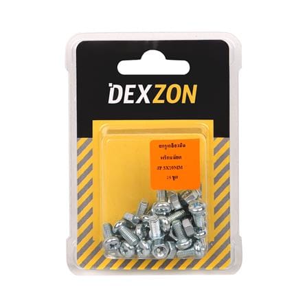 สกรูเกลียวมิลน็อต JP DEXZON 5X10 มม. 25 ตัว_1