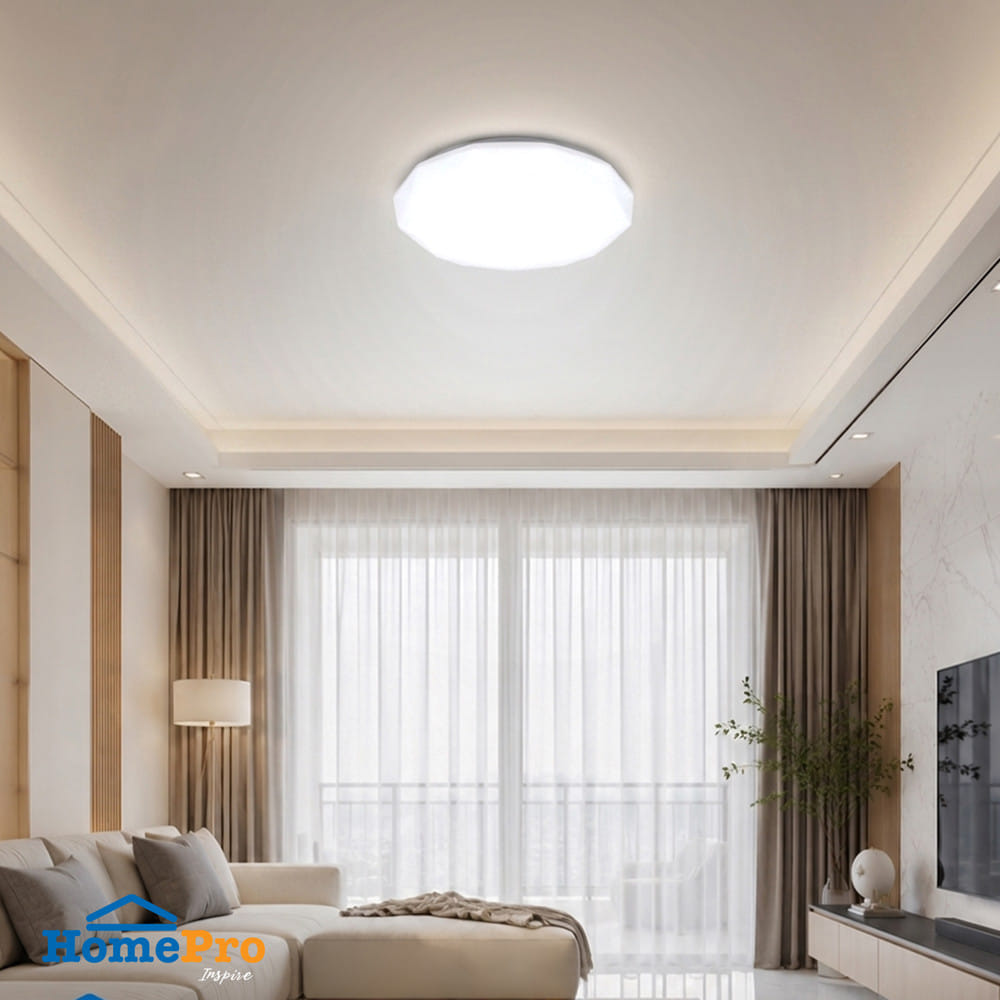 ไฟเพดาน LED CARINI ZY833-S 13 นิ้ว 24 วัตต์ DAYLIGHT สีขาว