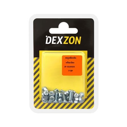 สกรูเกลียวมิลน็อต JP DEXZON 4X10 มม. 25 ตัว_1