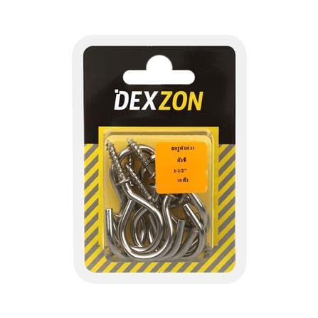 สกรูหัวห่วงตัวซี DEXZON 1-1/2 นิ้ว 10 ตัว_1