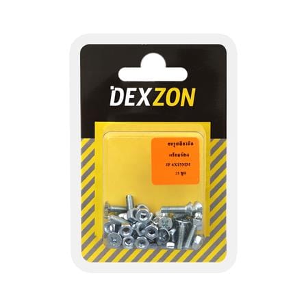 สกรูเกลียวมิลน็อต JF DEXZON 4X15 มม. 25 ตัว_1