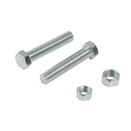 สกรูหัวหกเหลี่ยมพร้อมน็อต DEXZON 10X50 มม. 2 ชิ้น/แพ็ก_0