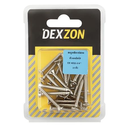 สกรูเกลียวปล่อย TF DEXZON 8X1-1/4 นิ้ว 25 ตัว_1