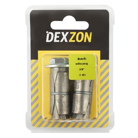 พุกตะกั่วพร้อมสกรู DEXZON 3/8 นิ้ว 2 ตัว_1