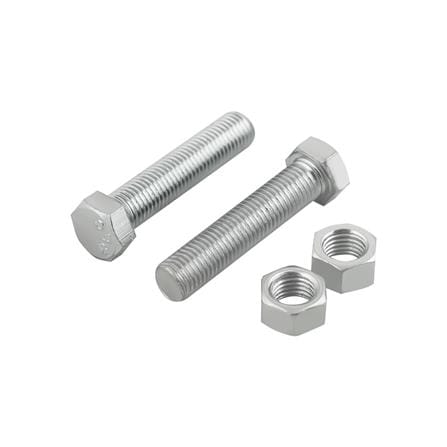สกรูหัวหกเหลี่ยมพร้อมน็อต DEXZON 10X45 มม. 2 ชิ้น/แพ็ก