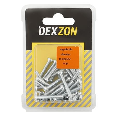 สกรูเกลียวมิลน็อต JP DEXZON 4X30 มม. 25 ตัว_1