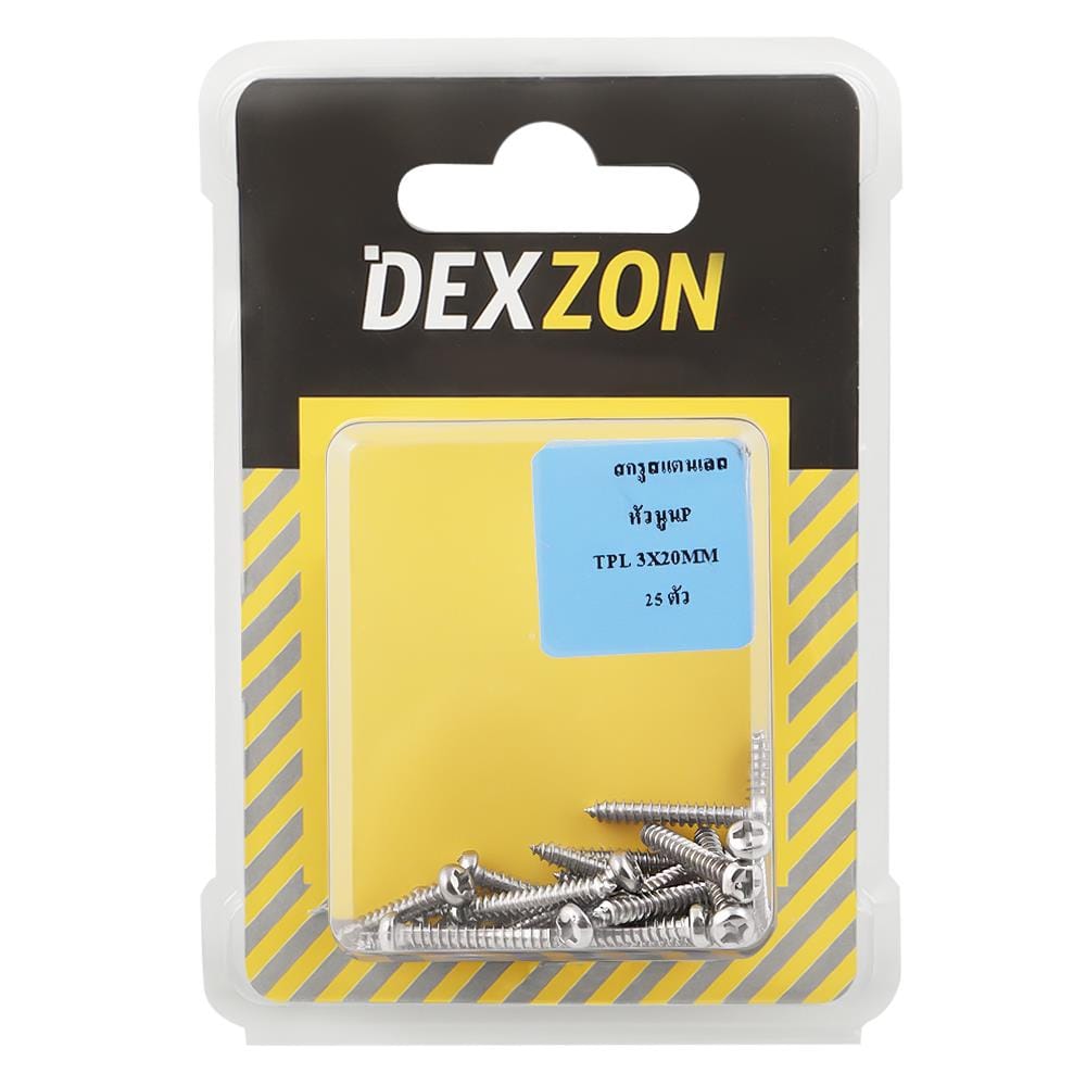 สกรูเกลียวปล่อย TP DEXZON 3X20 มม. 25 ตัว