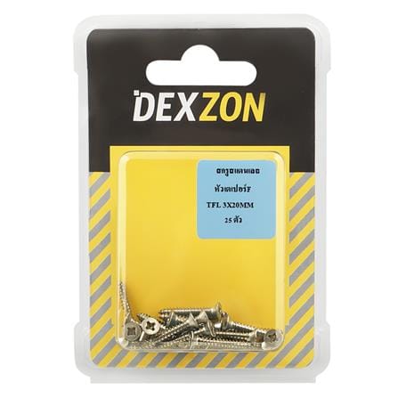 สกรูเกลียวปล่อย TF DEXZON 3X20 มม. 25 ตัว_1