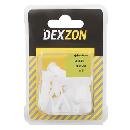 พุกยึดผนังกลวงพลาสติก DEXZON PTT-1 12 มม. 10 ตัว_1