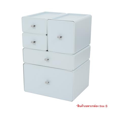กล่องลิ้นชักเล็ก STACKO CUBE S 13.3x21x8 ซม. สีเทา_5