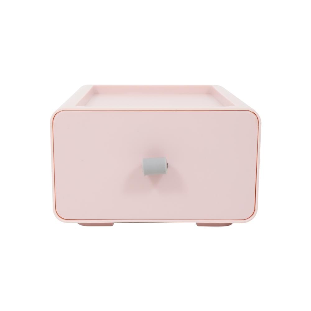 กล่องลิ้นชักเล็ก STACKO CUBE S 13.3x21x8 ซม. สีชมพู
