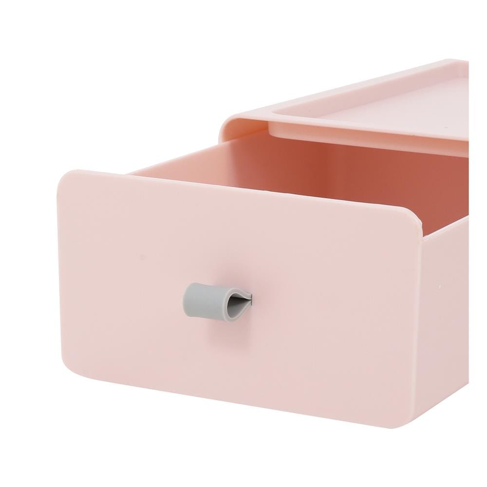 กล่องลิ้นชักเล็ก STACKO CUBE S 13.3x21x8 ซม. สีชมพู