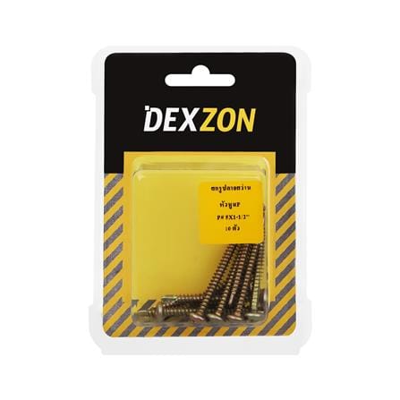 สกรูปลายสว่าน TP DEXZON 8X1-1/2 นิ้ว 10 ชิ้น_1