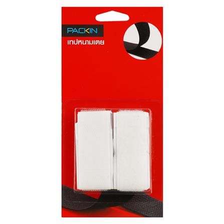 เทปหนามเตย PACK IN 1 นิ้ว x 20 ซม. สีขาว_2