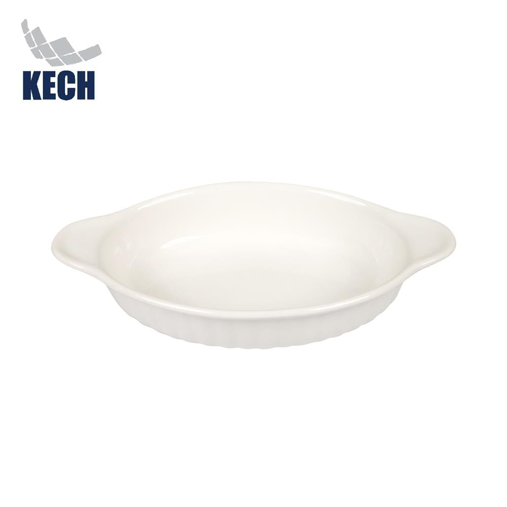 ถ้วยอบ 2 หู เซรามิก KECH SNOW 8 นิ้ว