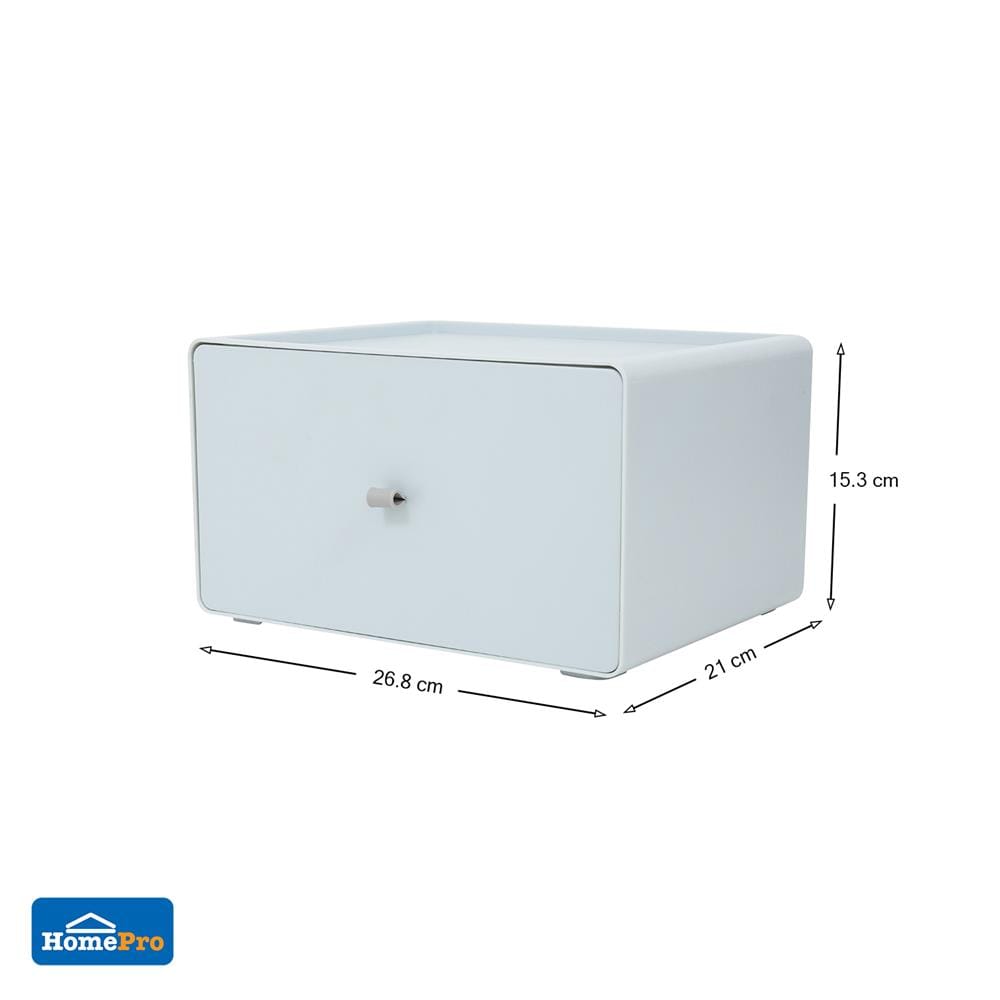 กล่องลิ้นชักเล็ก STACKO CUBE XL 26.8x21x15.3 ซม. สีเทา