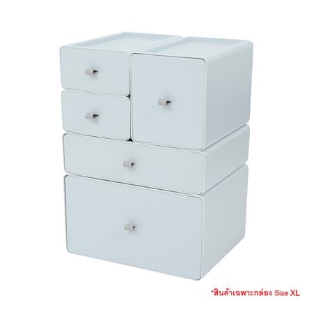 กล่องลิ้นชักเล็ก STACKO CUBE XL 26.8x21x15.3 ซม. สีเทา_5