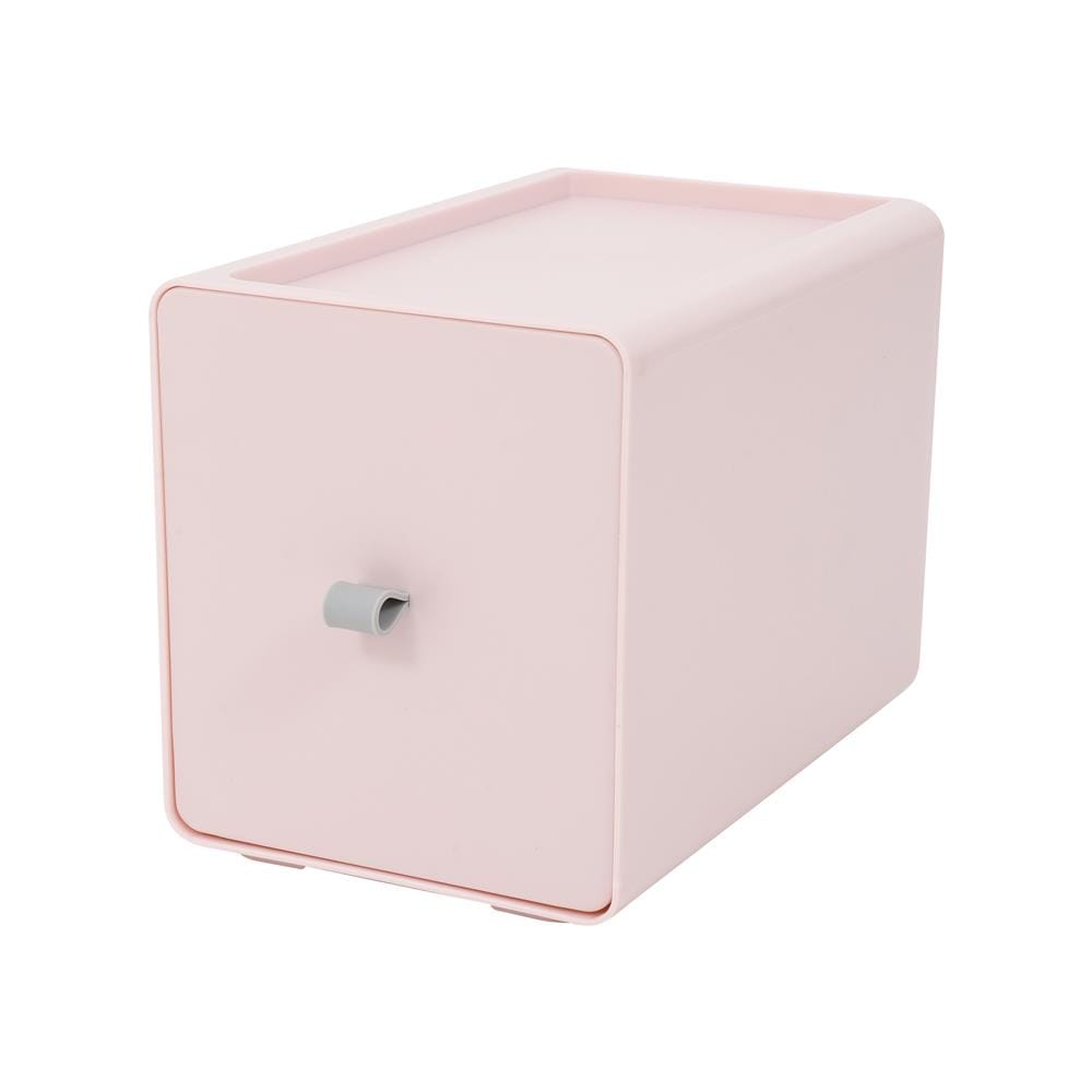 กล่องลิ้นชักเล็ก STACKO CUBE L 13.3x21x15.3 ซม. สีชมพู