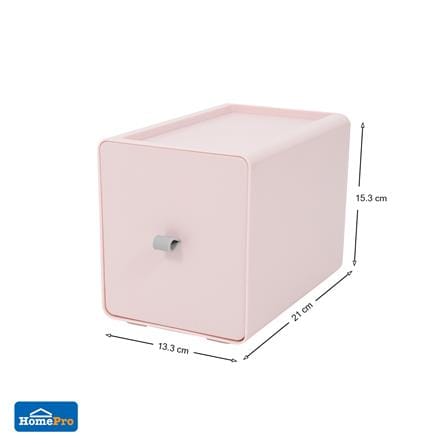 กล่องลิ้นชักเล็ก STACKO CUBE L 13.3x21x15.3 ซม. สีชมพู_8