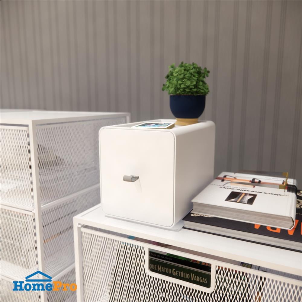 กล่องลิ้นชักเล็ก STACKO CUBE L 13.3x21x15.3 ซม. สีขาว