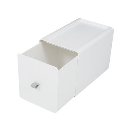กล่องลิ้นชักเล็ก STACKO CUBE L 13.3x21x15.3 ซม. สีขาว_2
