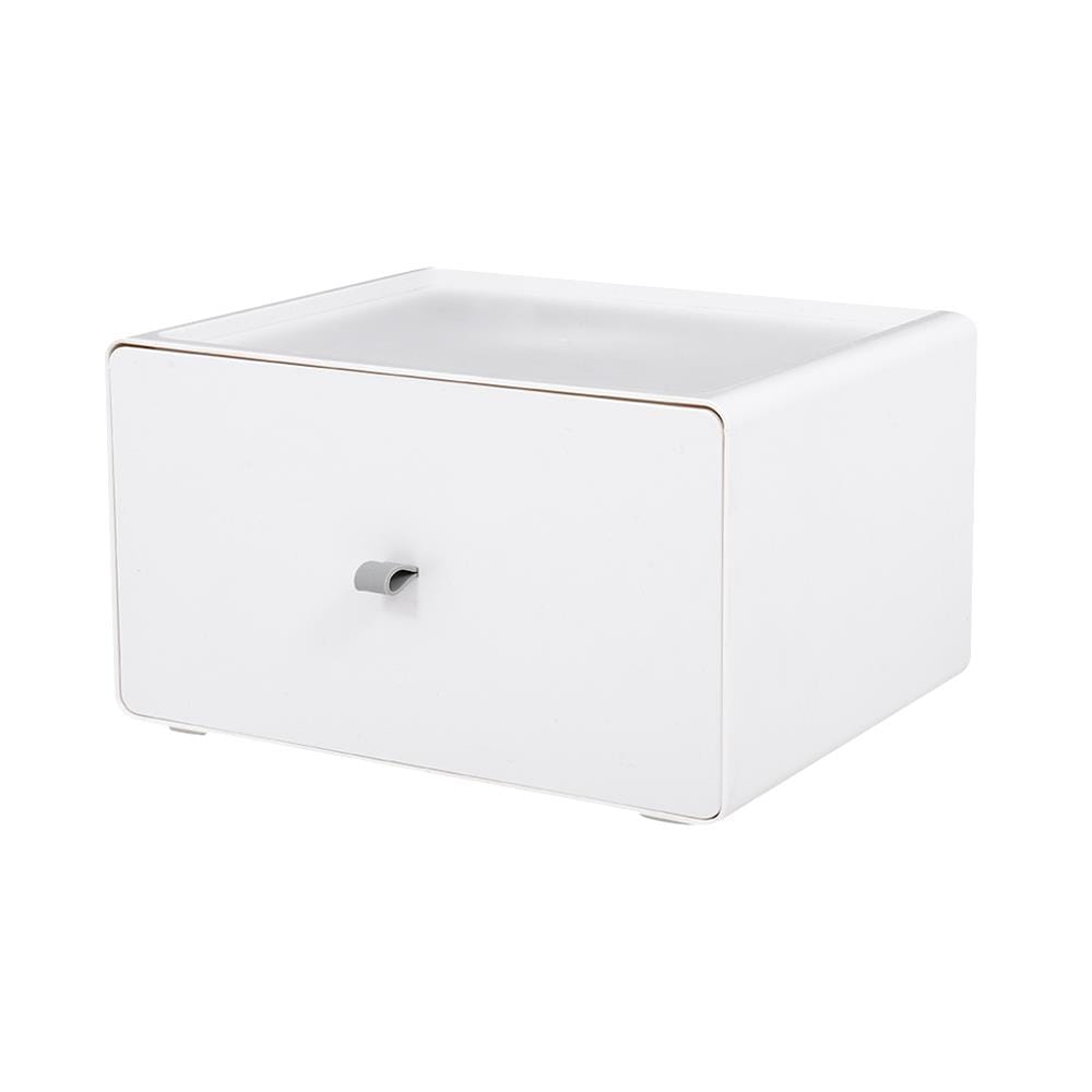 กล่องลิ้นชักเล็ก STACKO CUBE XL 26.8x21x15.3 ซม. สีขาว