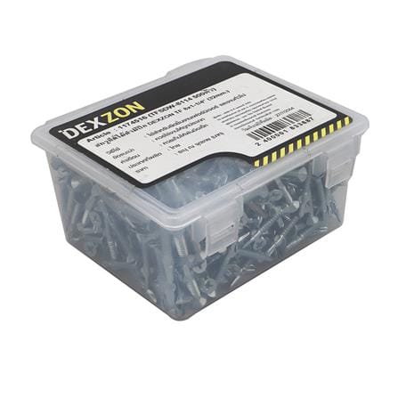 สกรูยึดไม้ฝามีปีก DEXZON TF 8X1-1/4 นิ้ว 500 ชิ้น_1