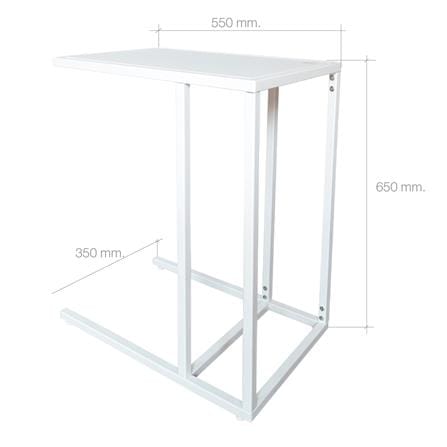 โต๊ะข้าง FURINTREND STEEL SIDE TABLE สีขาว_2