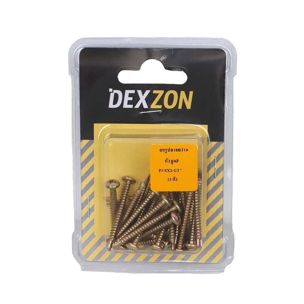 สกรูปลายสว่าน TP DEXZON 8X1-1/2 นิ้ว 25 ชิ้น