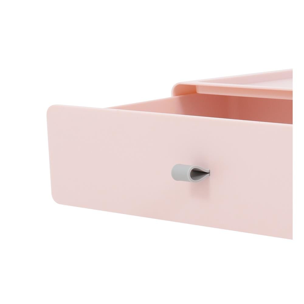 กล่องลิ้นชักเล็ก STACKO CUBE M 26.8x21x8 ซม. สีชมพู