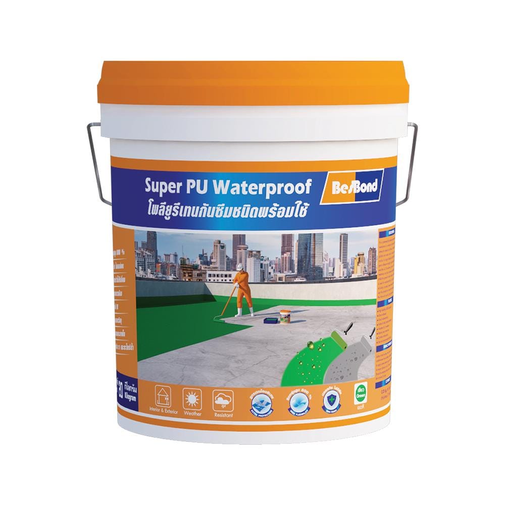 โพลียูรีเทนกันซึม BESBOND SUPER PU WATERPROOF 20 กก. สีเทา