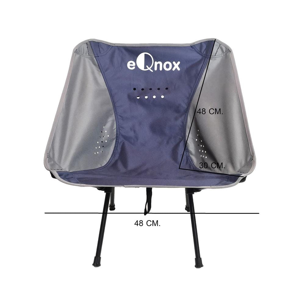 เก้าอี้สนาม EQNOX MOON CHAIR สีน้ำเงิน/เทา