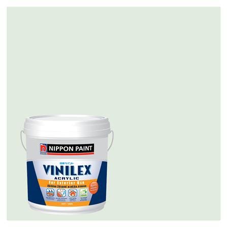 สีน้ำทาภายนอก NIPPON PAINT VINILEX ACRYLIC #NPOW1065P สี COOL HINT ด้าน 2.5 แกลลอน_0