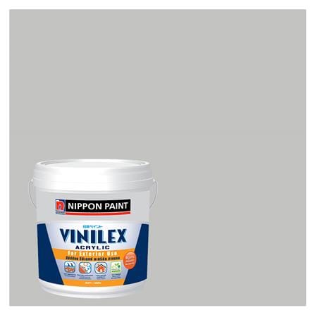 สีน้ำทาภายนอก NIPPON PAINT VINILEX ACRYLIC #NPN1991P สี GRAY GLOVE ด้าน 2.5 แกลลอน_0