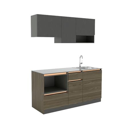 ครัวสำเร็จรูป COOKING CABIN KARL 1.60 ม. สีวอลนัท_1