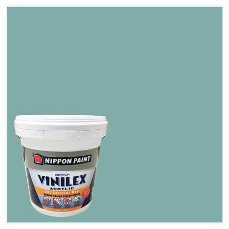 สีน้ำทาภายนอก NIPPON PAINT VINILEX ACRYLIC #NPBGG1805T สี RIVER PORT ด้าน 2.5 แกลลอน_0