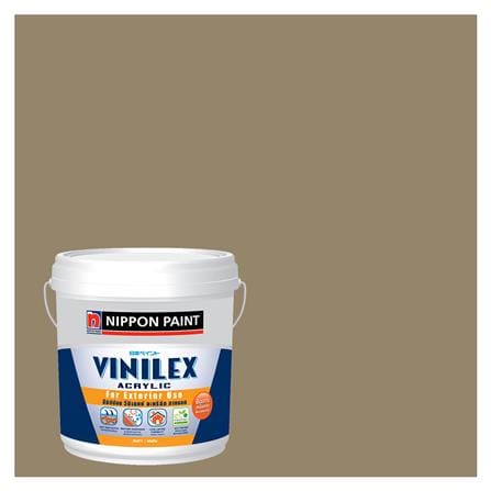 สีน้ำทาภายนอก ชนิดกึ่งเงา NIPPON PAINT VINILEX ACRYLIC BASE C NPN1854D สี TRACKING TAN 9 ลิตร_0