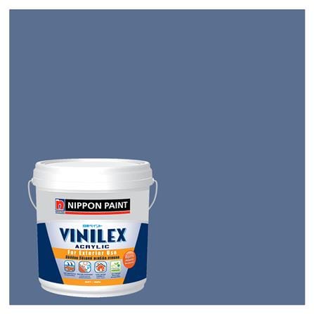 สีน้ำทาภายนอก ชนิดกึ่งเงา NIPPON PAINT VINILEX ACRYLIC BASE C NPPB1513D สี SENATE BLUE 9 ลิตร_0