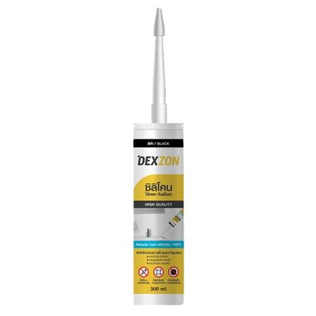 ซิลิโคนไร้กรดกันเชื้อรา DEXZON 300 มล. สีดำ_0