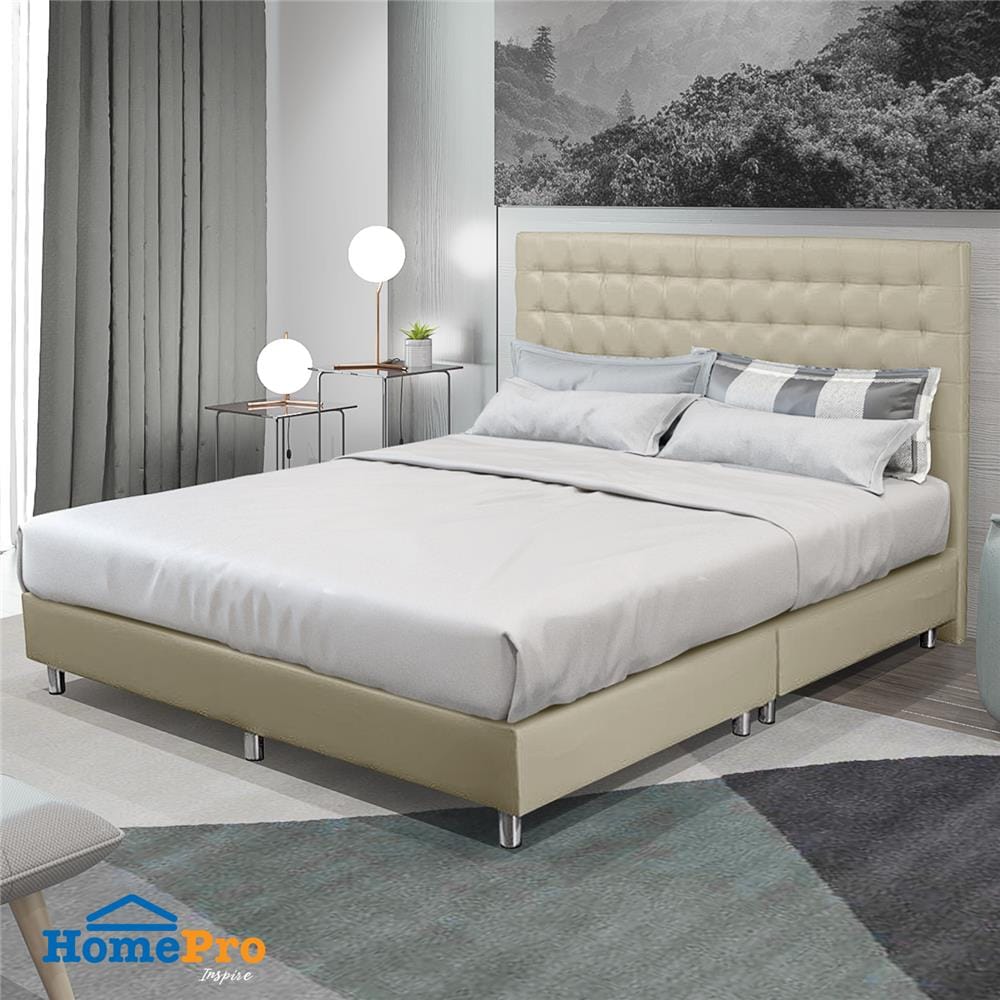 ฐานรองหัวเตียง 5 ฟุต HOME LIVING STYLE BERLIN สีครีม