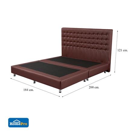 ฐานรองหัวเตียง 6 ฟุต HOME LIVING STYLE BERLIN สีน้ำตาลอ่อน_6