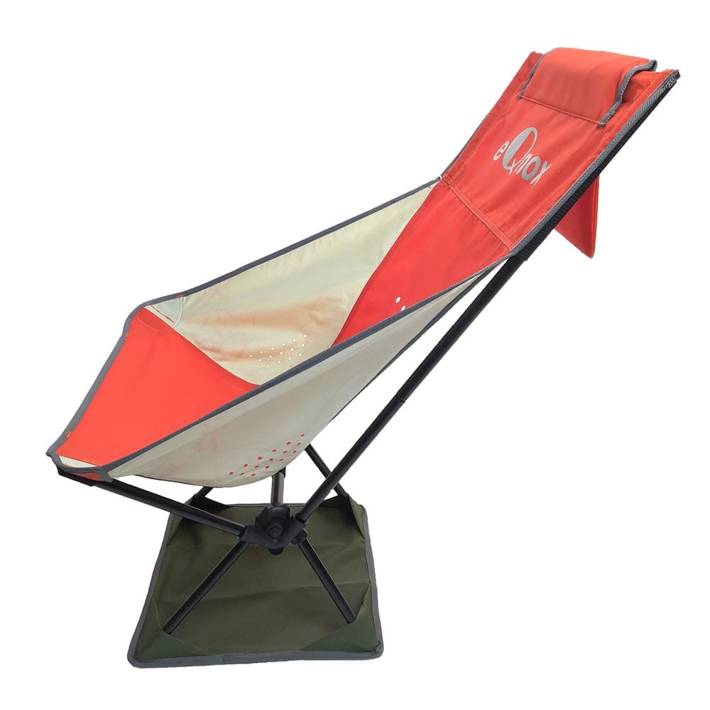 เก้าอี้สนาม EQNOX MOON CHAIR XL สีส้ม/เทา