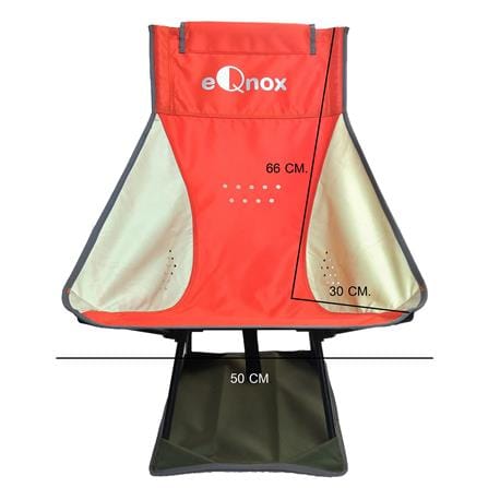 เก้าอี้สนาม EQNOX MOON CHAIR XL สีส้ม/เทา_5