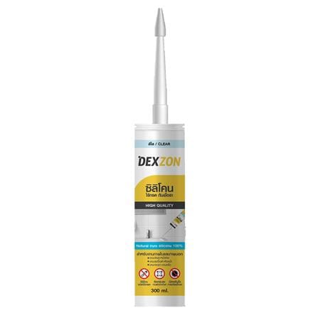 ซิลิโคนไร้กรดกันเชื้อรา DEXZON 300 มล. สีใส_0