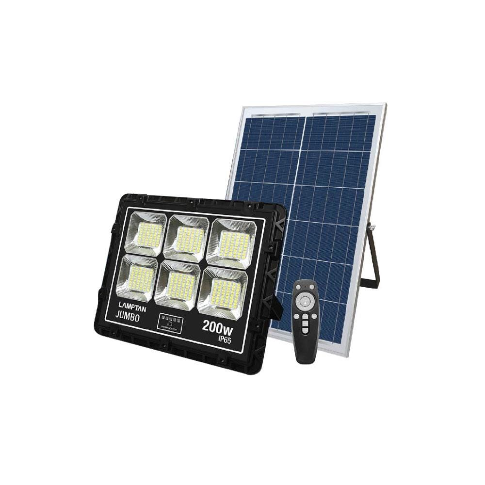 ไฟสปอตไลท์ SOLAR LAMPTAN FLOOD 200 วัตต์ WARMWHITE สีดำ
