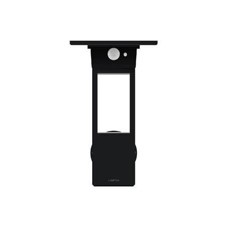 ไฟผนังภายนอก SOLAR LAMPTAN SIMPLY SHADE 8 วัตต์ WARMWHITE สีดำ_0
