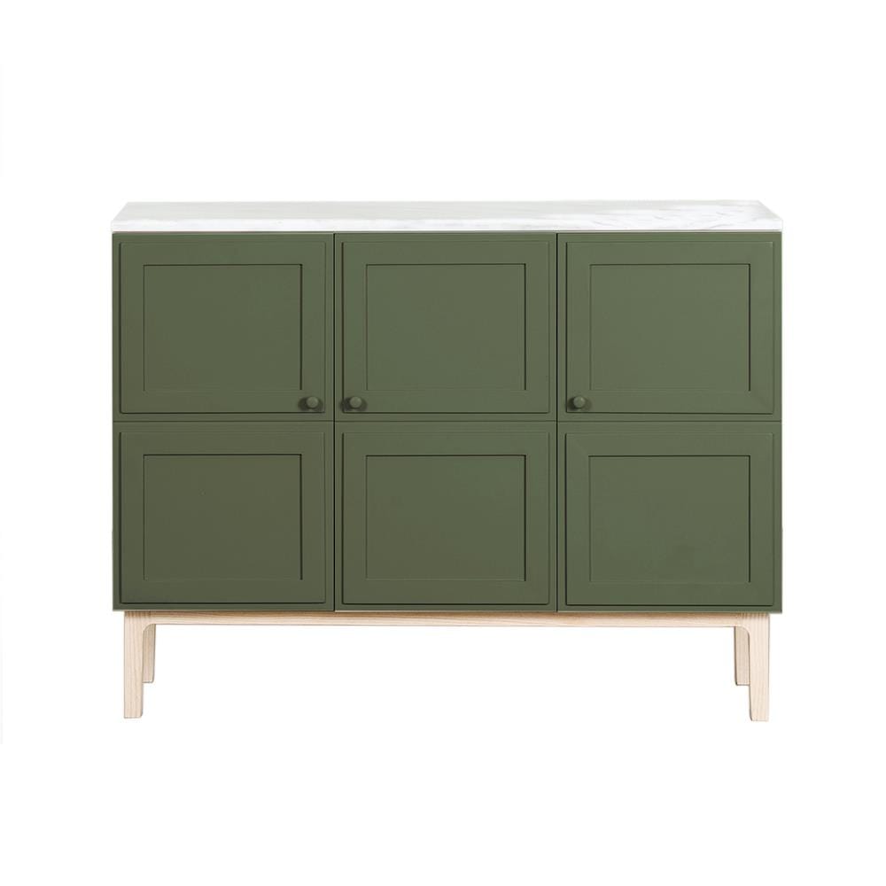 ตู้ 120 ซม. WHOOP MABURU หินอ่อน สี OLIVE GREEN